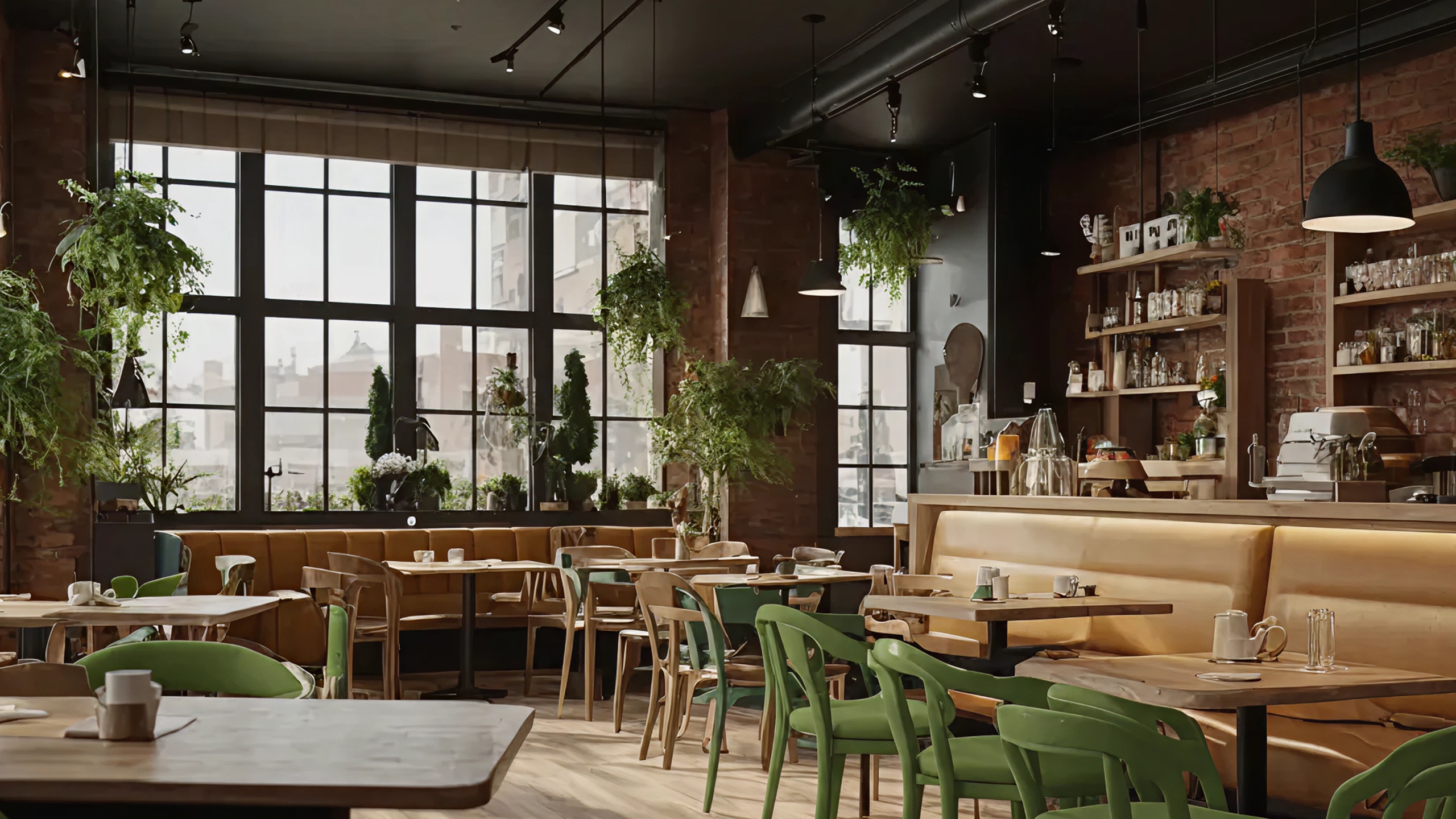 Aromia Café: café interior visualisation — Portfolio visual / Scarlet Royal