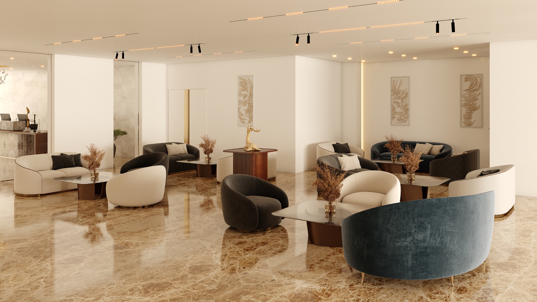 Metropolitan Al Mafraq Hotel: lounge seating — Portfolio visual / Brevart UAE