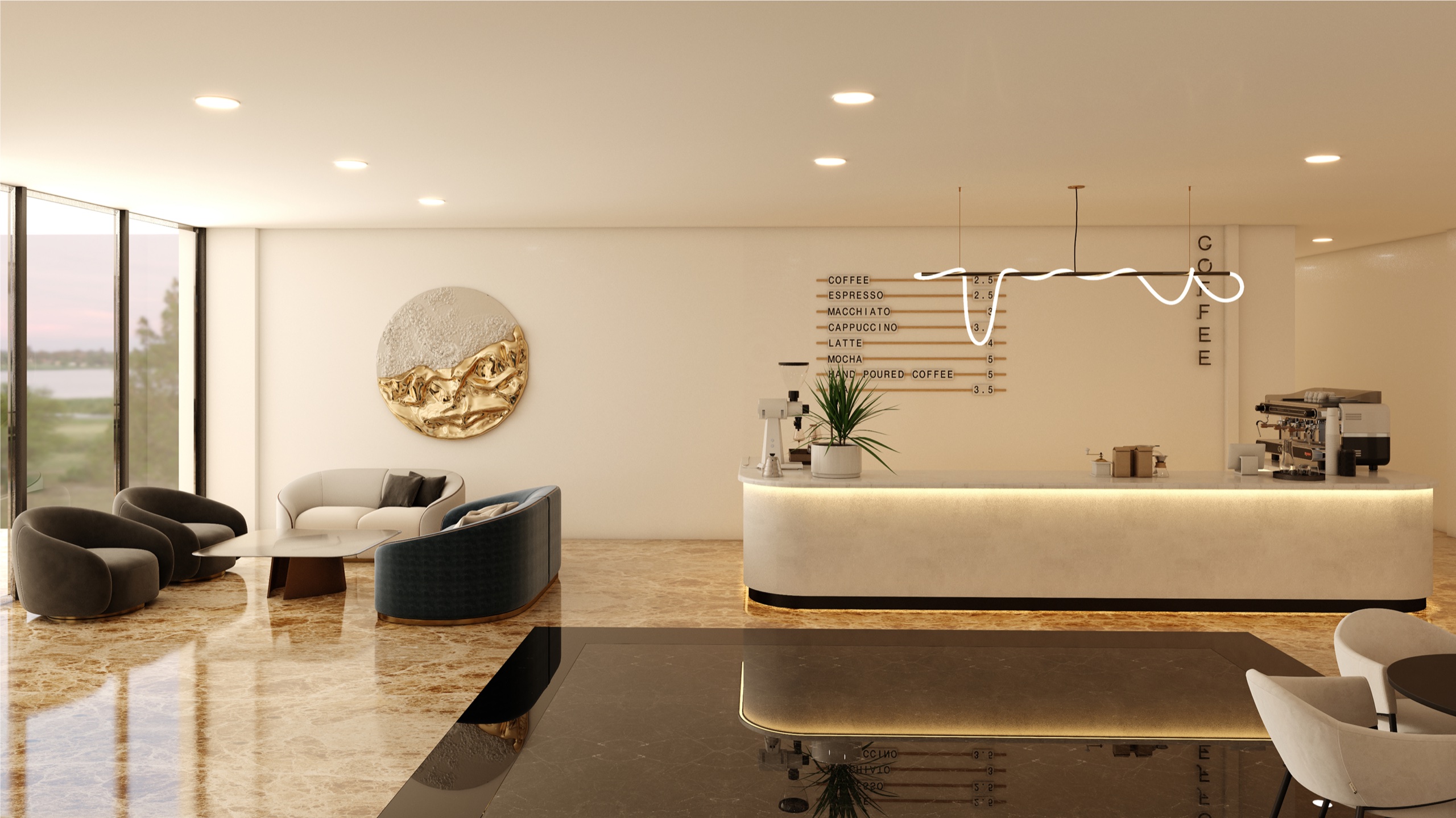 Metropolitan Al Mafraq Hotel: coffee counter — Portfolio visual / Brevart UAE