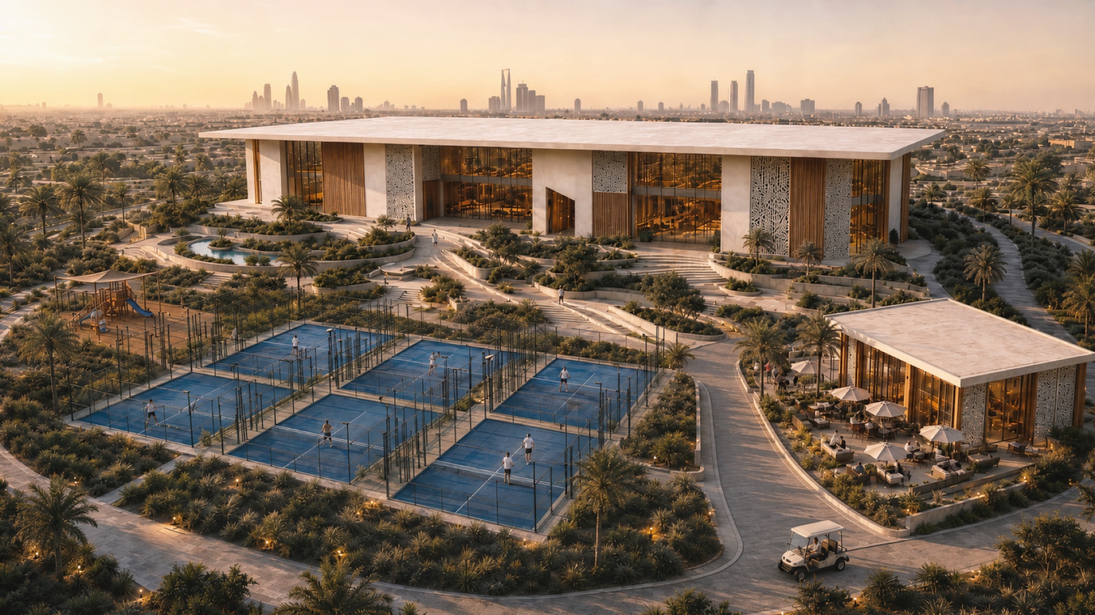Sports Boulevard: elevated view — Concept proposal / Scarlet Royal for Kingdom Design